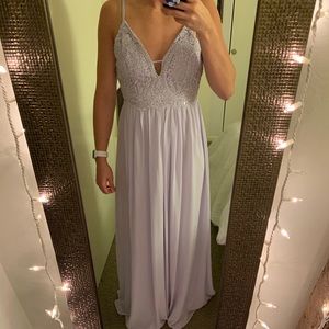 Lavender maxi lulus dress